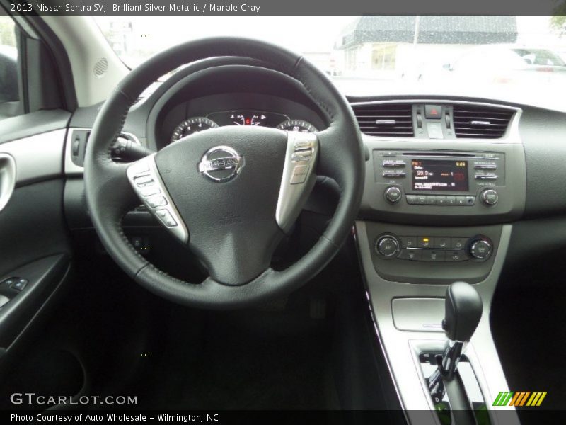 Brilliant Silver Metallic / Marble Gray 2013 Nissan Sentra SV