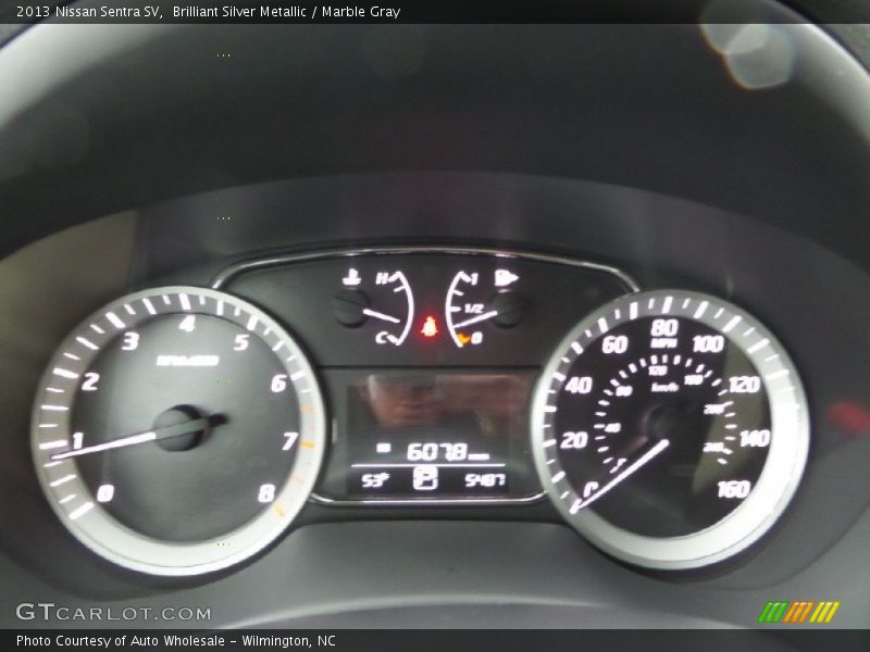 Brilliant Silver Metallic / Marble Gray 2013 Nissan Sentra SV