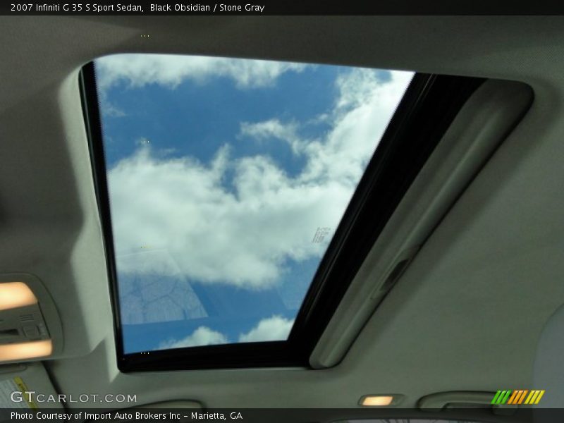 Black Obsidian / Stone Gray 2007 Infiniti G 35 S Sport Sedan