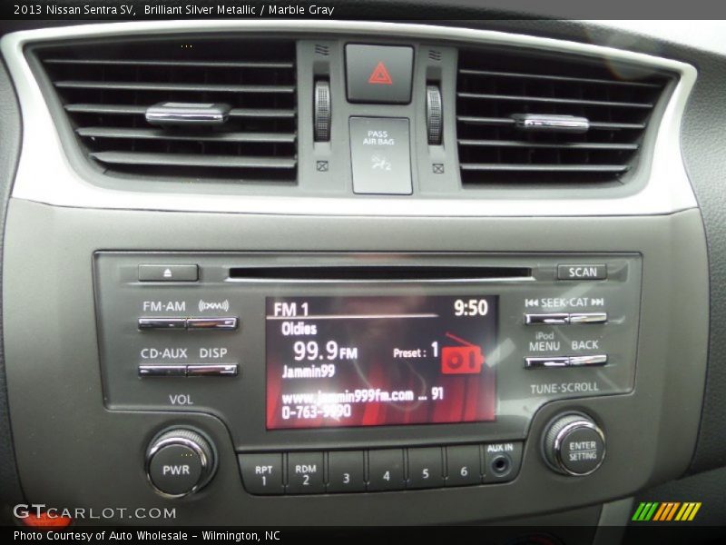 Brilliant Silver Metallic / Marble Gray 2013 Nissan Sentra SV