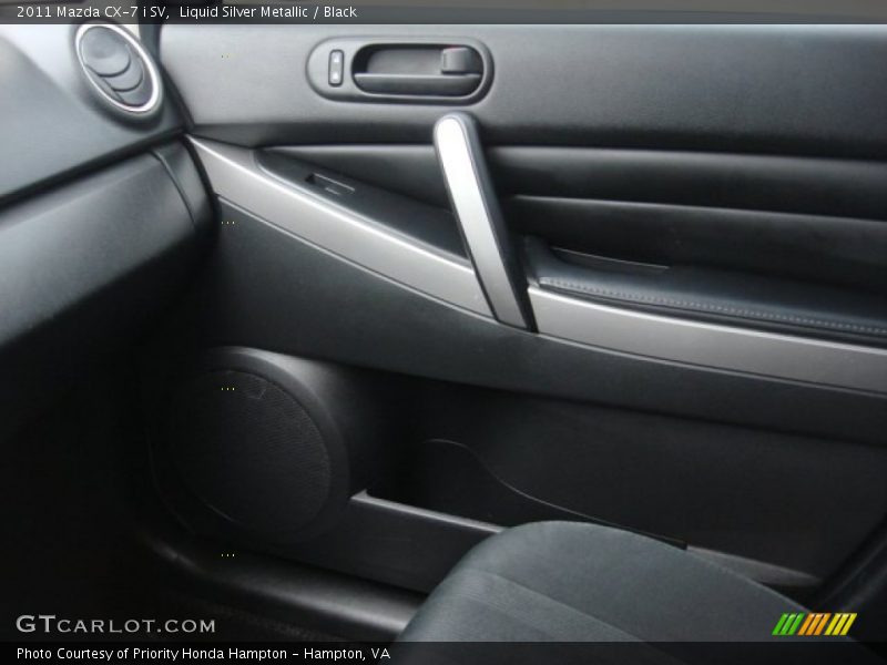 Liquid Silver Metallic / Black 2011 Mazda CX-7 i SV