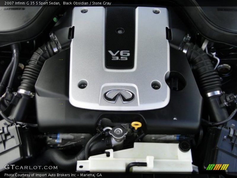 Black Obsidian / Stone Gray 2007 Infiniti G 35 S Sport Sedan
