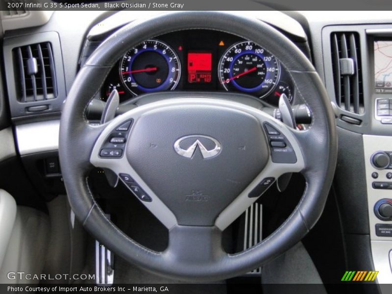 Black Obsidian / Stone Gray 2007 Infiniti G 35 S Sport Sedan