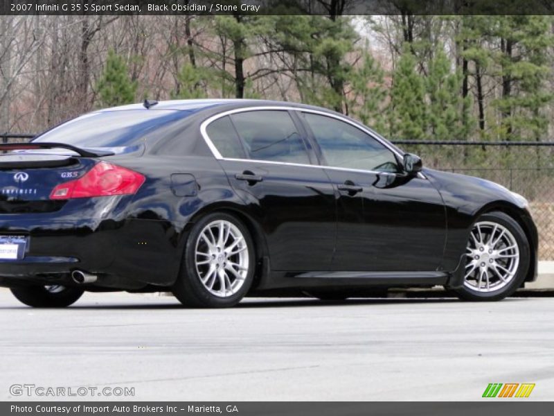 Black Obsidian / Stone Gray 2007 Infiniti G 35 S Sport Sedan