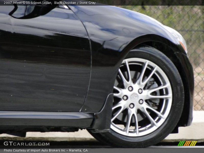 Black Obsidian / Stone Gray 2007 Infiniti G 35 S Sport Sedan