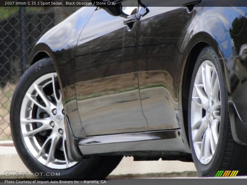 Black Obsidian / Stone Gray 2007 Infiniti G 35 S Sport Sedan