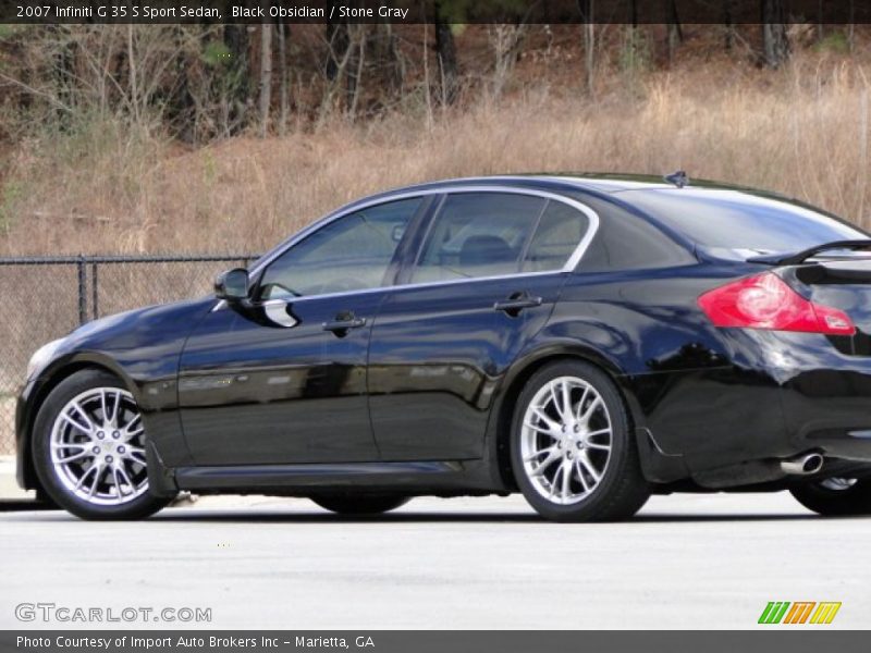 Black Obsidian / Stone Gray 2007 Infiniti G 35 S Sport Sedan