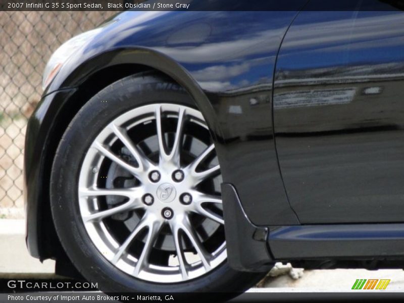 Black Obsidian / Stone Gray 2007 Infiniti G 35 S Sport Sedan