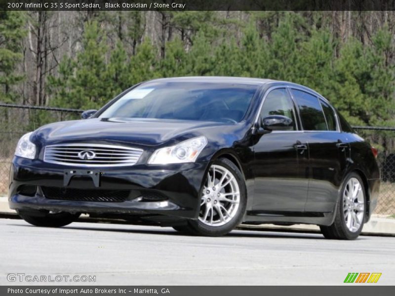 Black Obsidian / Stone Gray 2007 Infiniti G 35 S Sport Sedan