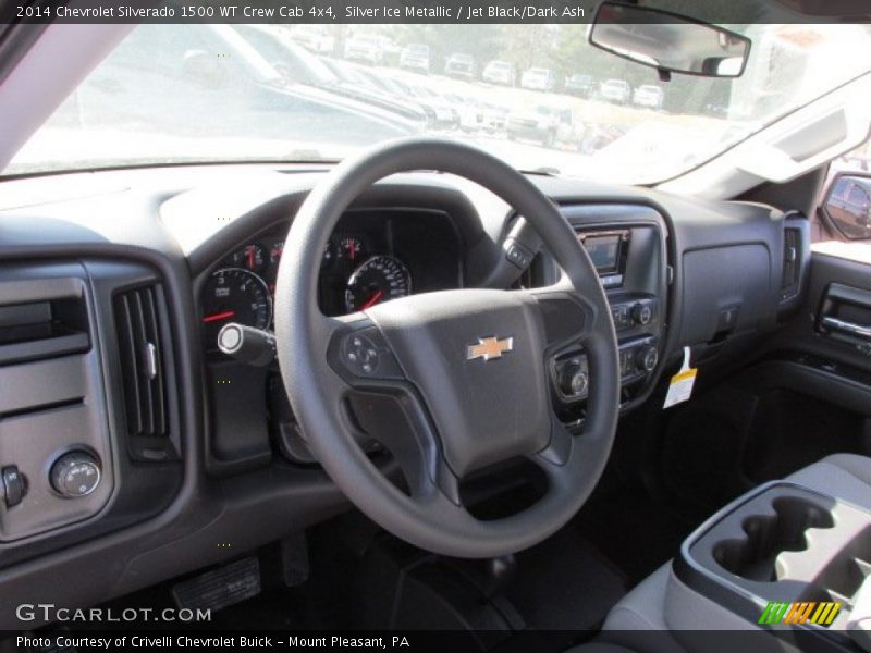 Silver Ice Metallic / Jet Black/Dark Ash 2014 Chevrolet Silverado 1500 WT Crew Cab 4x4