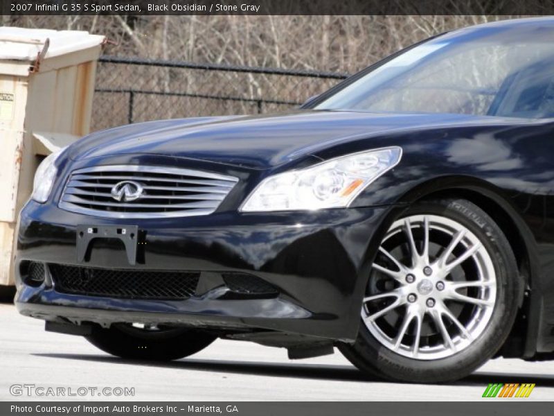 Black Obsidian / Stone Gray 2007 Infiniti G 35 S Sport Sedan