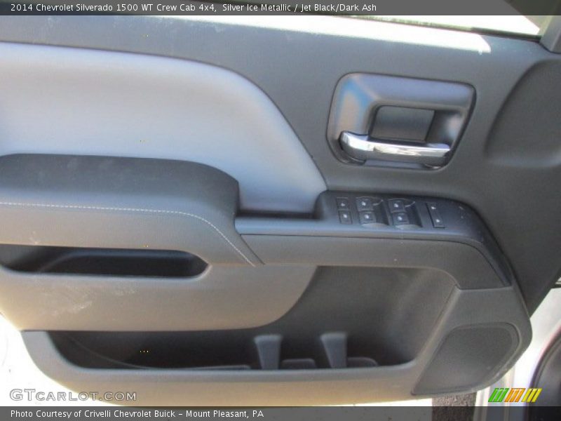 Silver Ice Metallic / Jet Black/Dark Ash 2014 Chevrolet Silverado 1500 WT Crew Cab 4x4