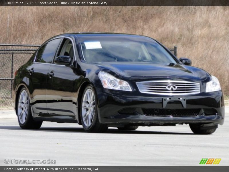 Black Obsidian / Stone Gray 2007 Infiniti G 35 S Sport Sedan