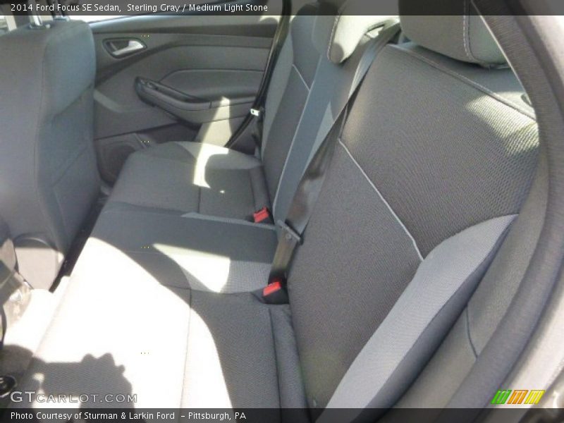 Sterling Gray / Medium Light Stone 2014 Ford Focus SE Sedan