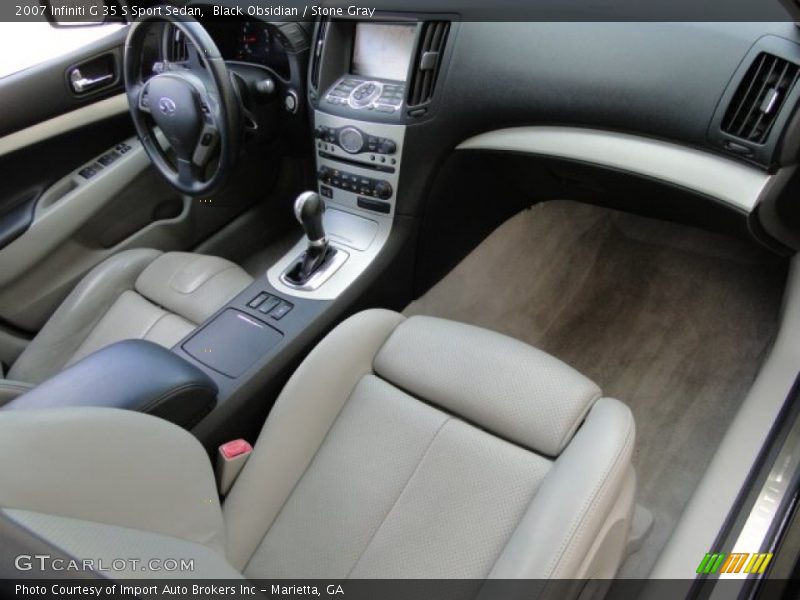 Black Obsidian / Stone Gray 2007 Infiniti G 35 S Sport Sedan