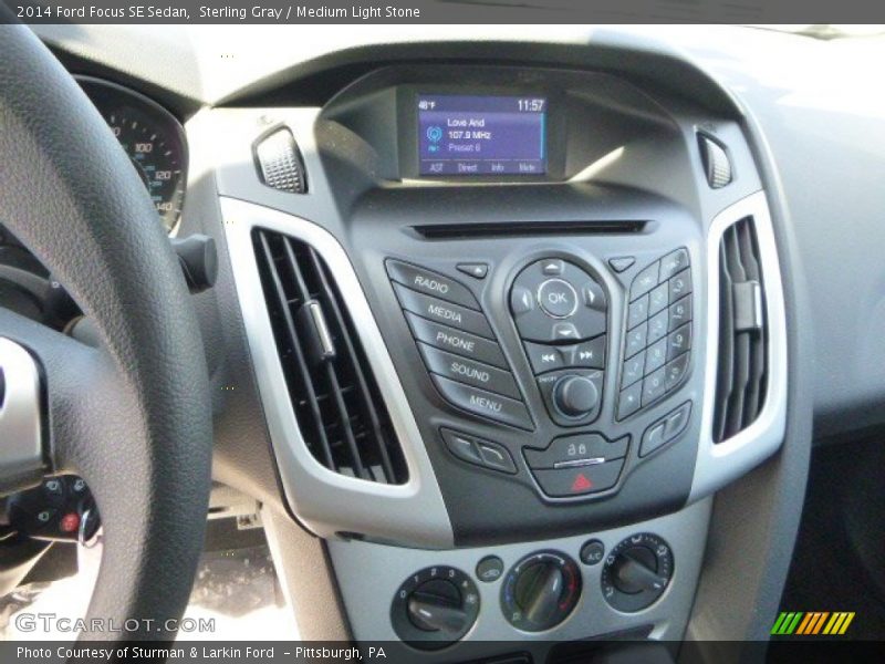 Sterling Gray / Medium Light Stone 2014 Ford Focus SE Sedan