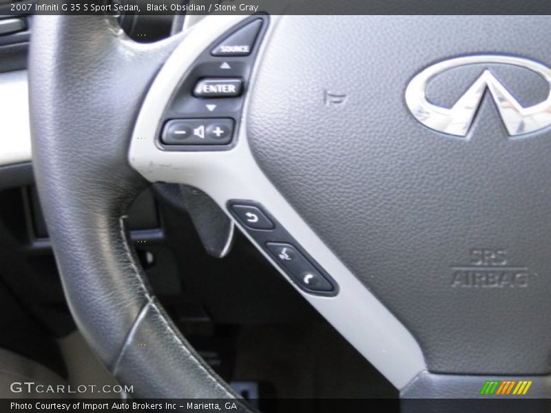 Black Obsidian / Stone Gray 2007 Infiniti G 35 S Sport Sedan