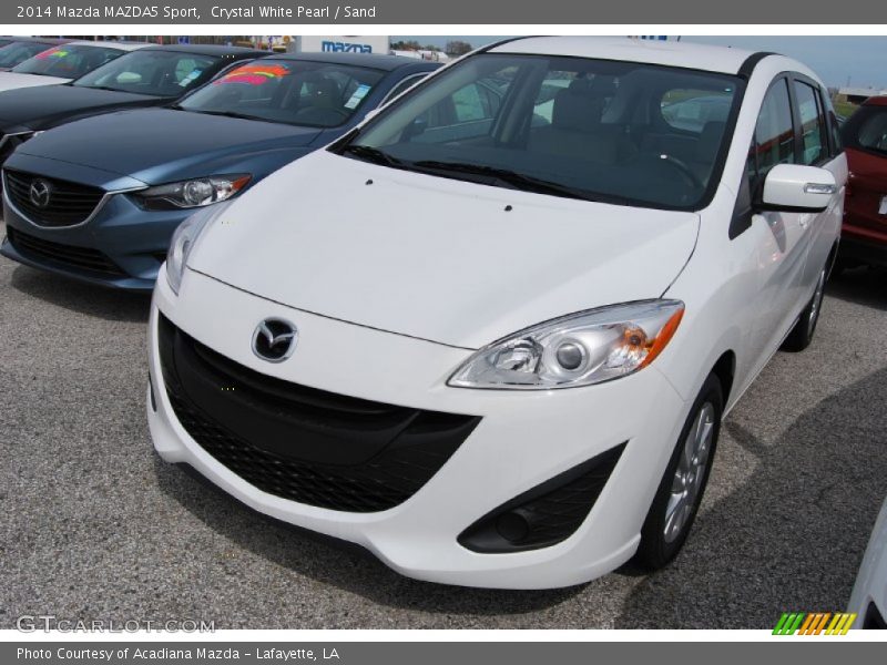 Crystal White Pearl / Sand 2014 Mazda MAZDA5 Sport