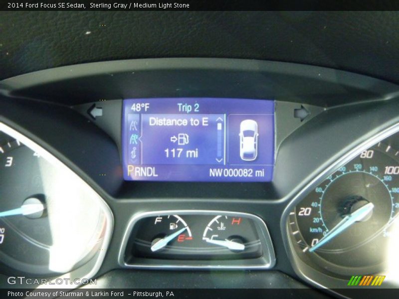 Sterling Gray / Medium Light Stone 2014 Ford Focus SE Sedan