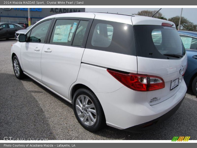 Crystal White Pearl / Sand 2014 Mazda MAZDA5 Sport