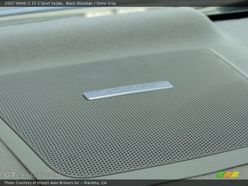 Black Obsidian / Stone Gray 2007 Infiniti G 35 S Sport Sedan