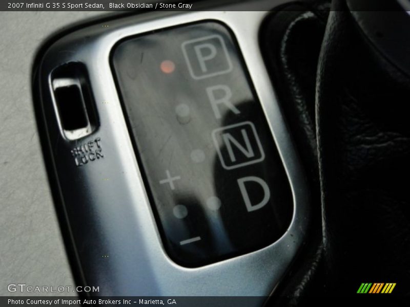 Black Obsidian / Stone Gray 2007 Infiniti G 35 S Sport Sedan