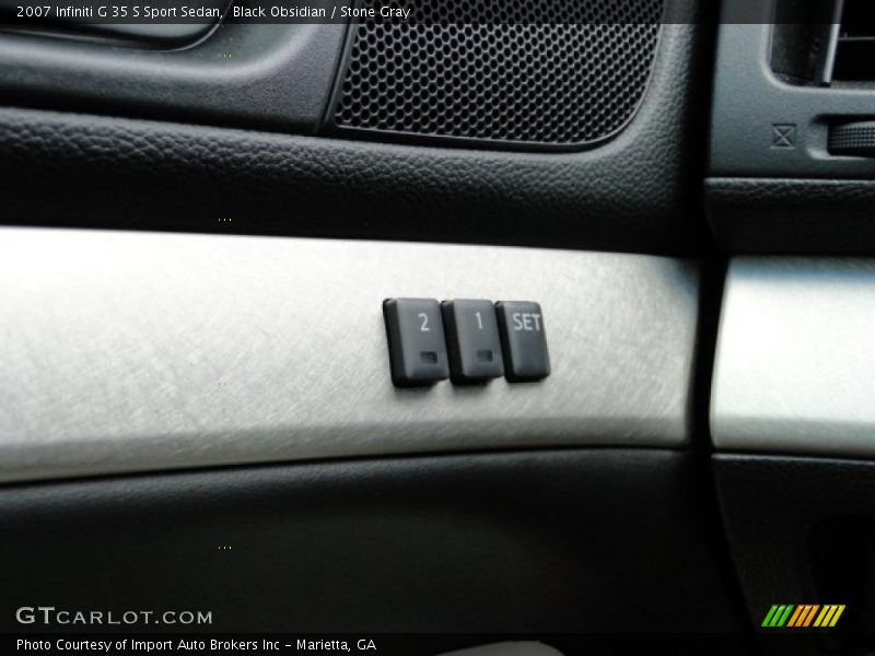 Black Obsidian / Stone Gray 2007 Infiniti G 35 S Sport Sedan