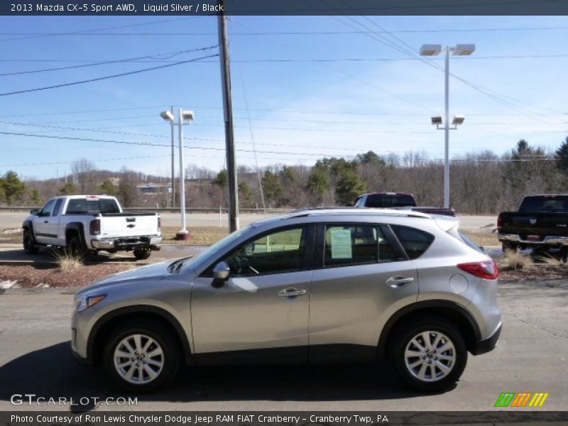 Liquid Silver / Black 2013 Mazda CX-5 Sport AWD