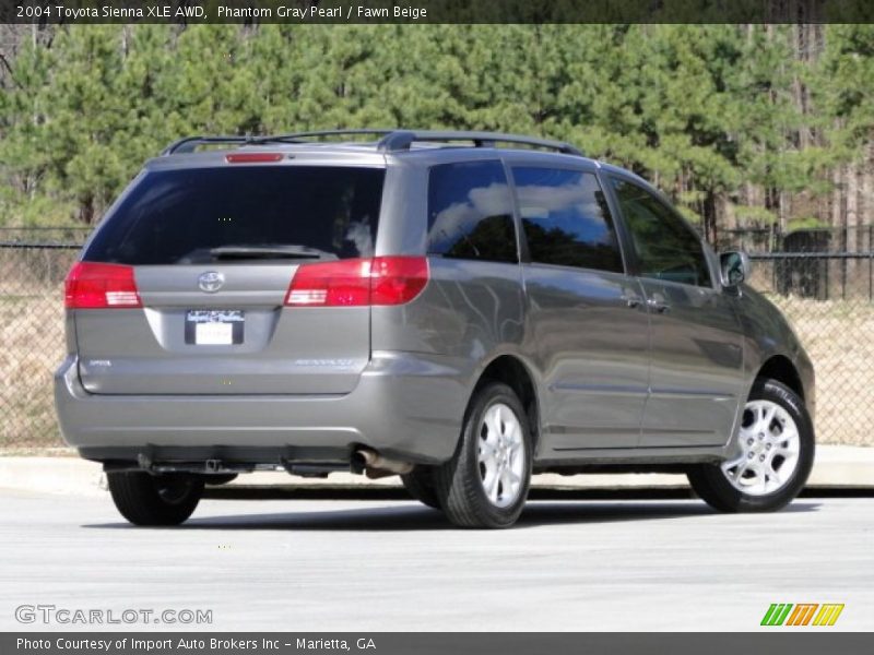 Phantom Gray Pearl / Fawn Beige 2004 Toyota Sienna XLE AWD