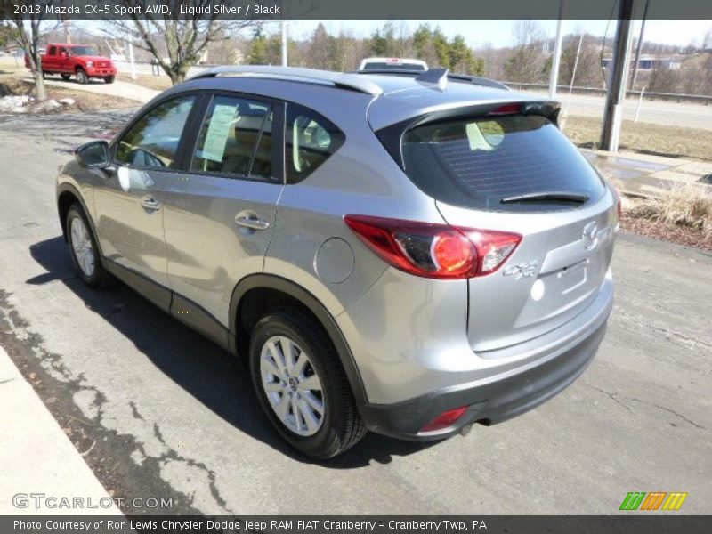 Liquid Silver / Black 2013 Mazda CX-5 Sport AWD