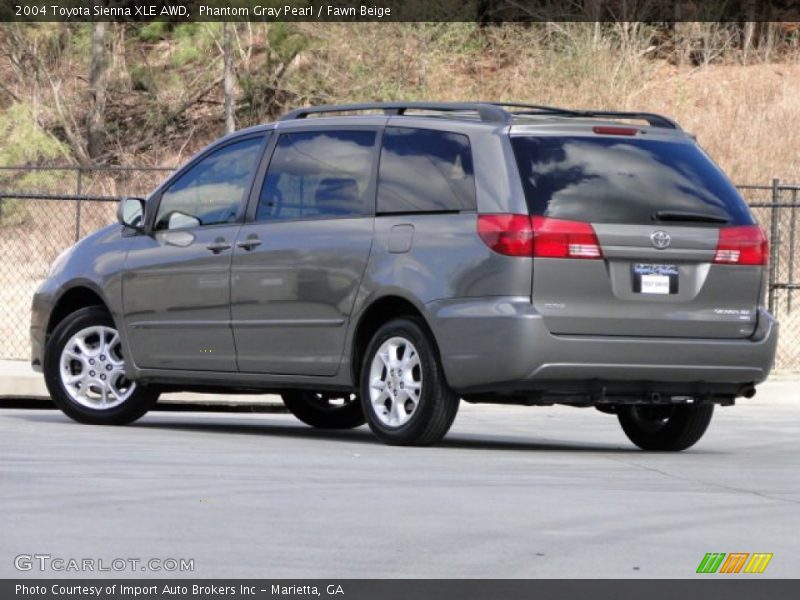 Phantom Gray Pearl / Fawn Beige 2004 Toyota Sienna XLE AWD