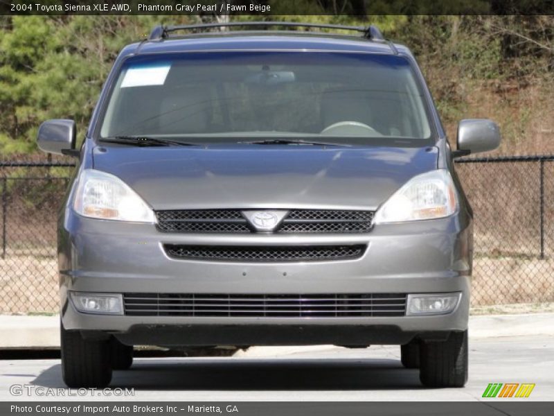 Phantom Gray Pearl / Fawn Beige 2004 Toyota Sienna XLE AWD