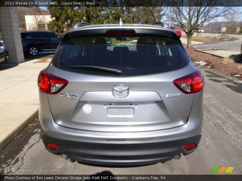 Liquid Silver / Black 2013 Mazda CX-5 Sport AWD