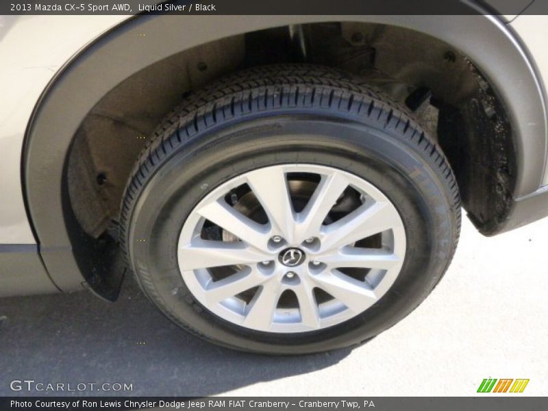 Liquid Silver / Black 2013 Mazda CX-5 Sport AWD