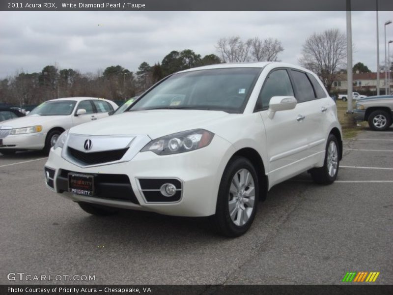 White Diamond Pearl / Taupe 2011 Acura RDX