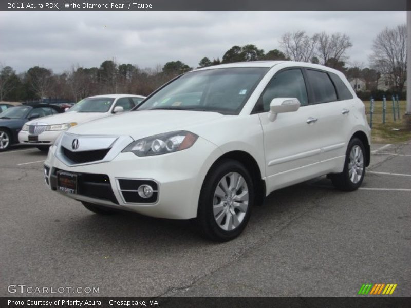 White Diamond Pearl / Taupe 2011 Acura RDX