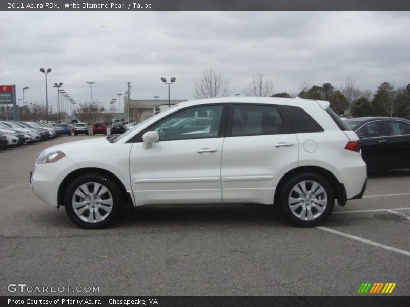 White Diamond Pearl / Taupe 2011 Acura RDX