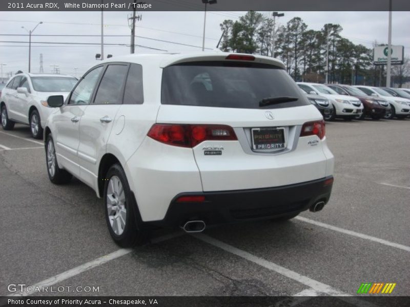 White Diamond Pearl / Taupe 2011 Acura RDX