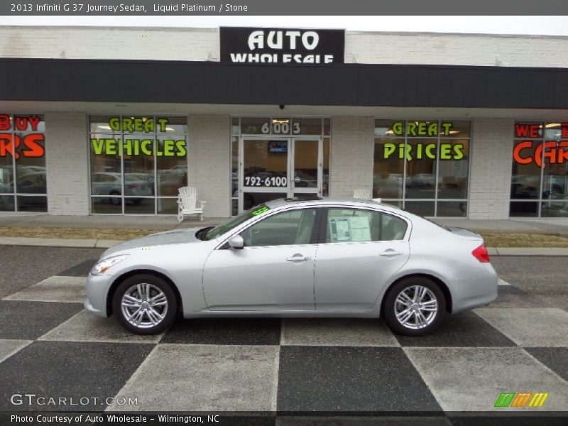 Liquid Platinum / Stone 2013 Infiniti G 37 Journey Sedan