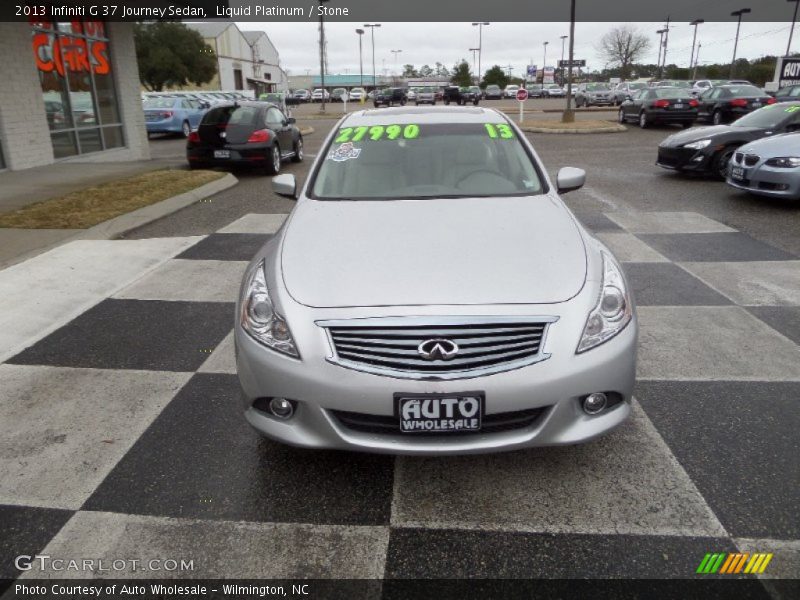 Liquid Platinum / Stone 2013 Infiniti G 37 Journey Sedan