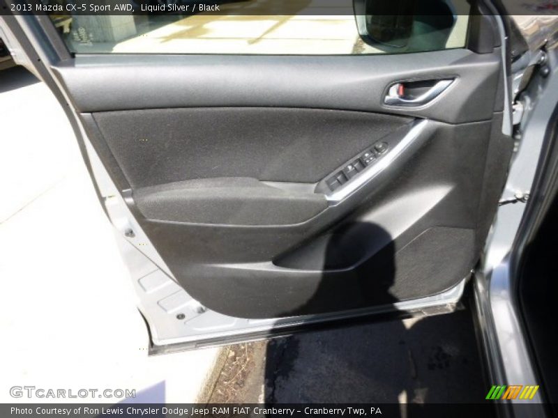 Liquid Silver / Black 2013 Mazda CX-5 Sport AWD