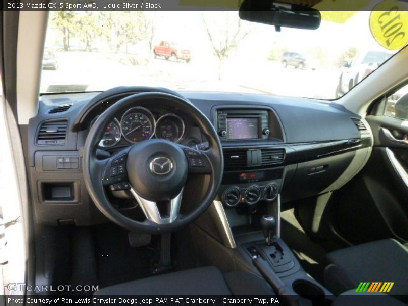 Liquid Silver / Black 2013 Mazda CX-5 Sport AWD