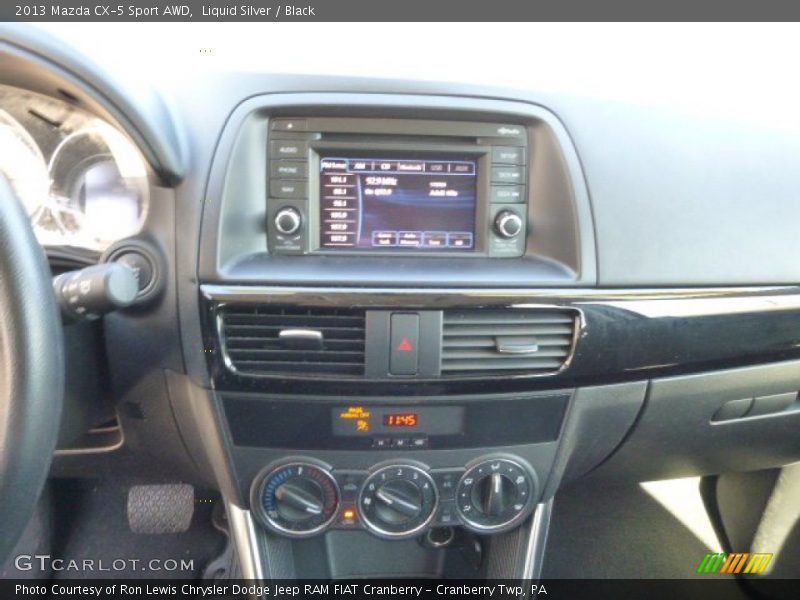 Liquid Silver / Black 2013 Mazda CX-5 Sport AWD