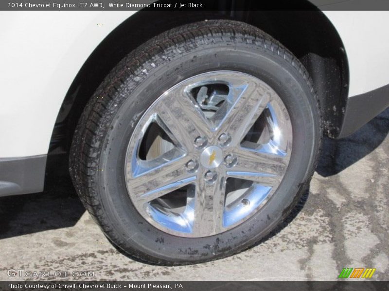 White Diamond Tricoat / Jet Black 2014 Chevrolet Equinox LTZ AWD