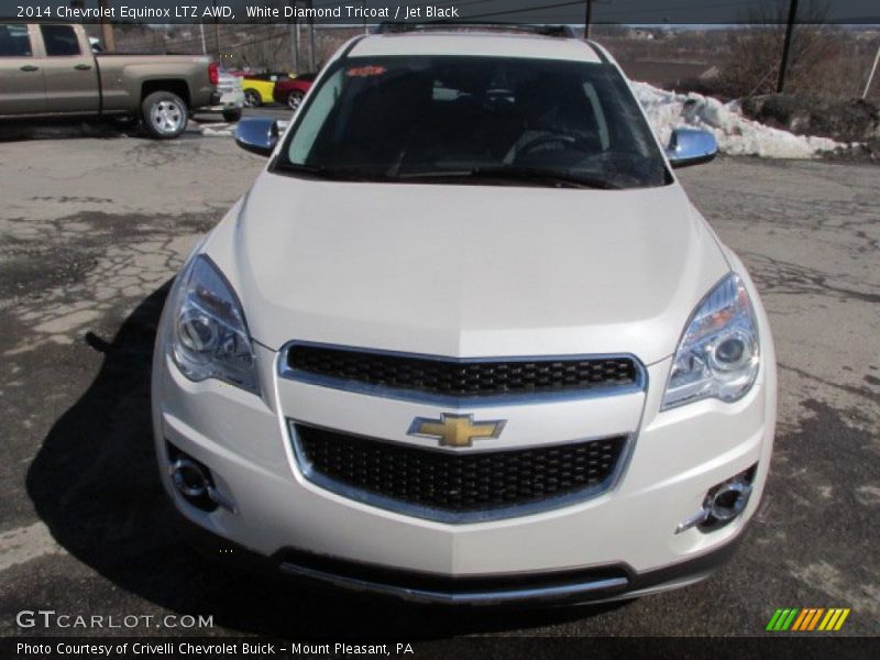 White Diamond Tricoat / Jet Black 2014 Chevrolet Equinox LTZ AWD