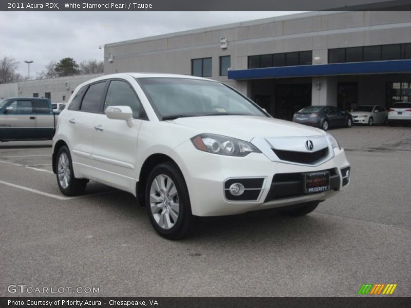 White Diamond Pearl / Taupe 2011 Acura RDX