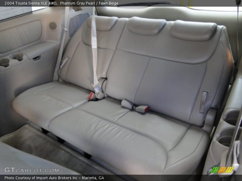 Rear Seat of 2004 Sienna XLE AWD