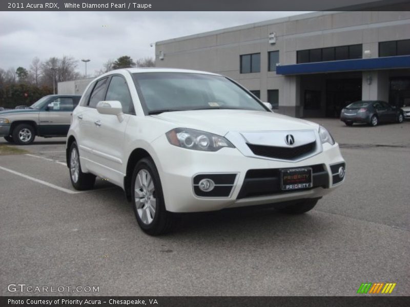 White Diamond Pearl / Taupe 2011 Acura RDX