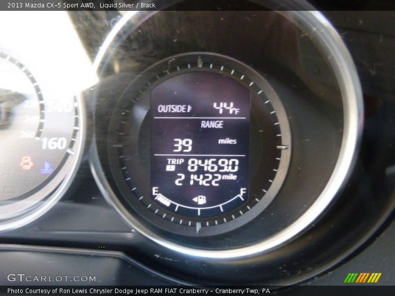 Liquid Silver / Black 2013 Mazda CX-5 Sport AWD
