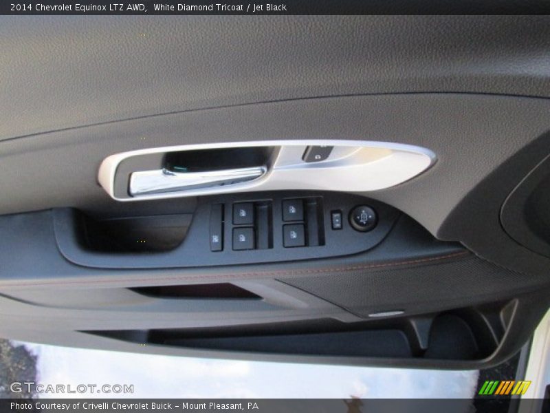 White Diamond Tricoat / Jet Black 2014 Chevrolet Equinox LTZ AWD